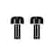 Hello Honey® 8.25" Black Round Metal LED Rechargeable Table Lamp Set, 2ct.